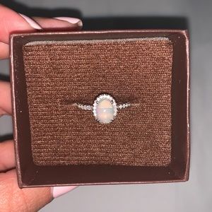 Authentic opal ring